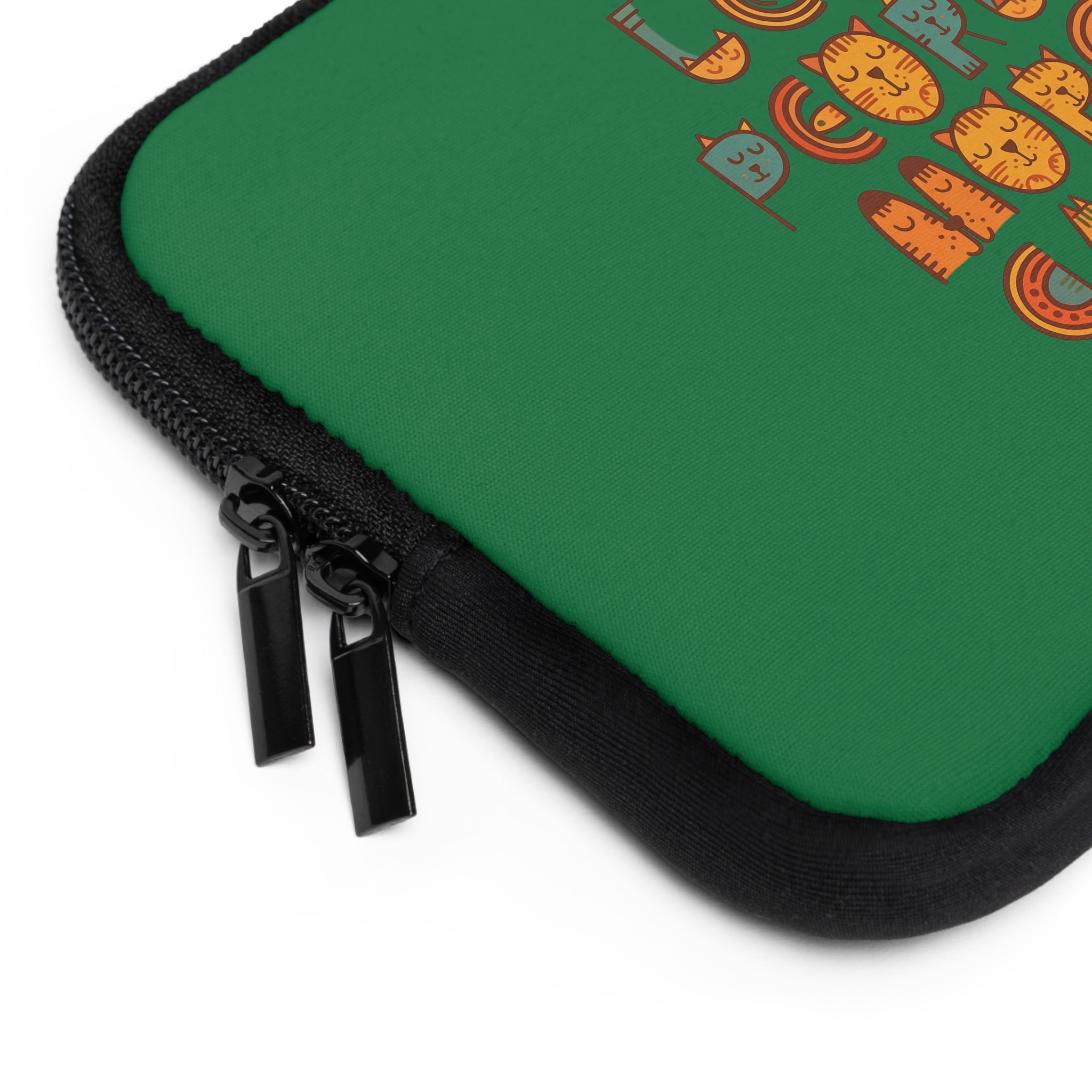 Laptop Sleeve- Less People More Cats, Fun Tech Case, Stylish Computer Bag, Gift for Cat Lovers, Cute Accessory for Every Occasion, Laptop Protector - Image 3