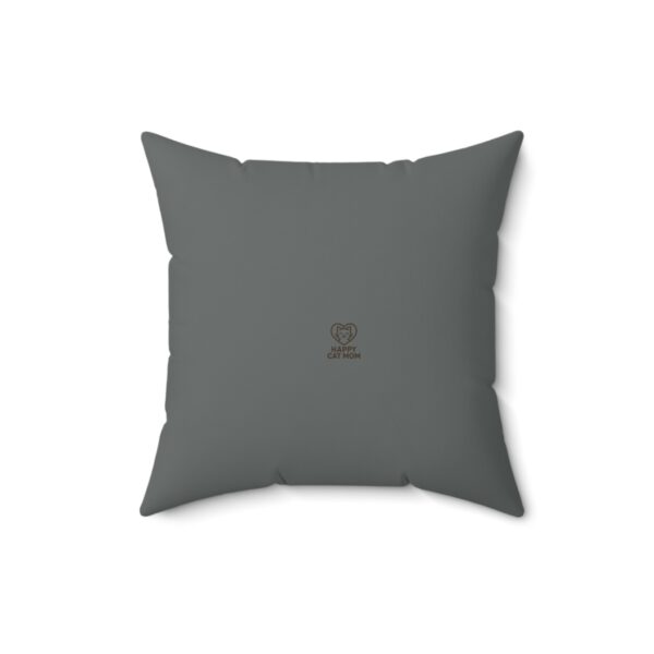 Faux Suede Cat Pillow - Happiness is Meow, Cozy Home Decor, Cute Animal Gift, Cat Lover Cushion, Cheerful Accent Pillow - Image 2