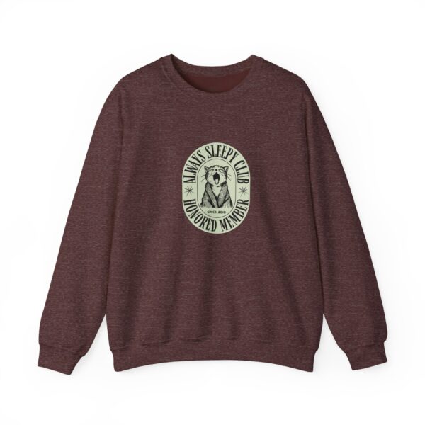 Mama's Sleepy Club raccoon crest Sweatshirt | vintage badge design - Image 17