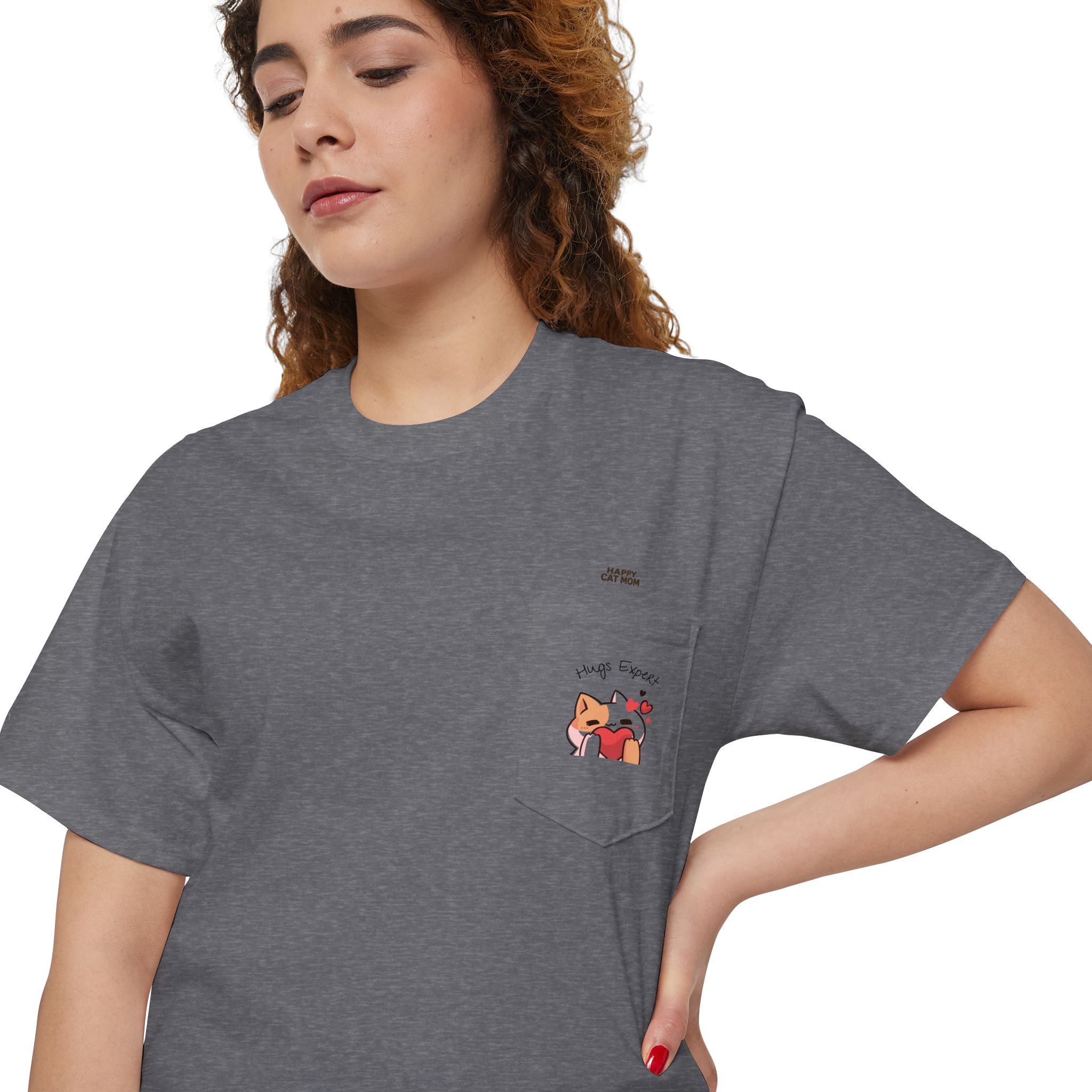 Kawaii Cat Pocket Tee | Pocket T-Shirt with Mini Cats - Image 17