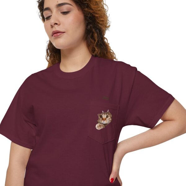 Kawaii Cat Pocket Tee | Pocket T-Shirt with Mini Cats - Image 23
