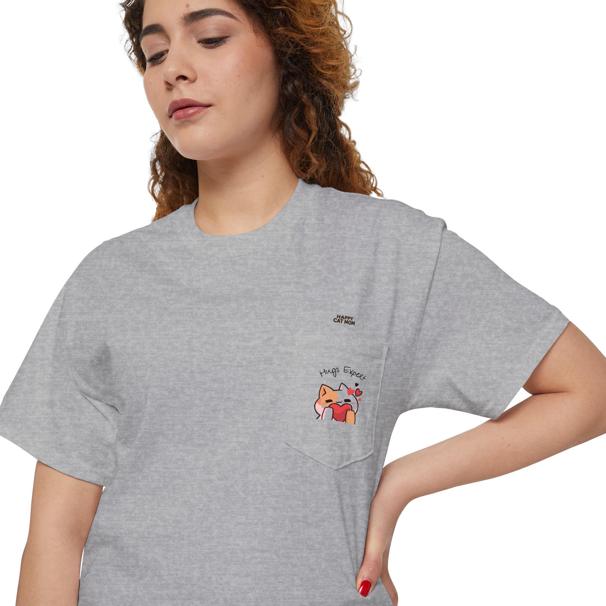 Kawaii Cat Pocket Tee | Pocket T-Shirt with Mini Cats - Image 11