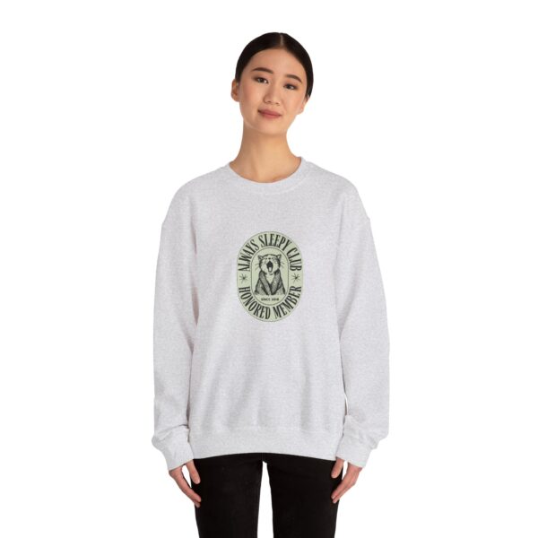 Mama's Sleepy Club raccoon crest Sweatshirt | vintage badge design - Image 16
