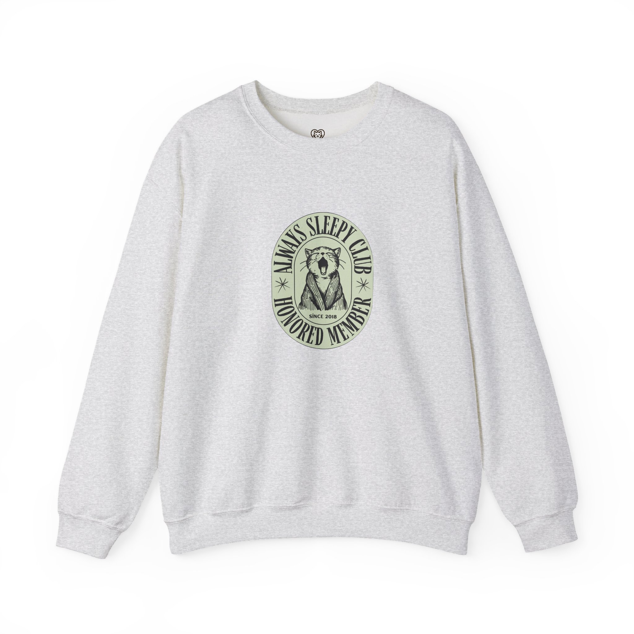 Mama's Sleepy Club raccoon crest Sweatshirt | vintage badge design - Image 9