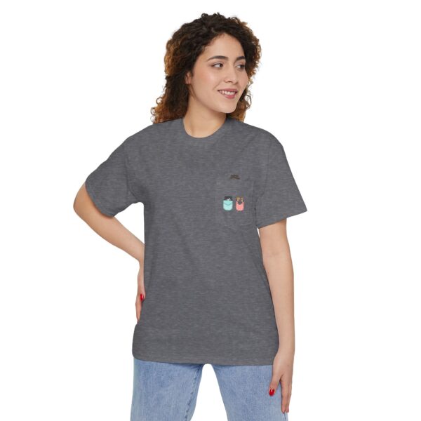 Kawaii Cat Pocket Tee | Pocket T-Shirt with Mini Cats - Image 15