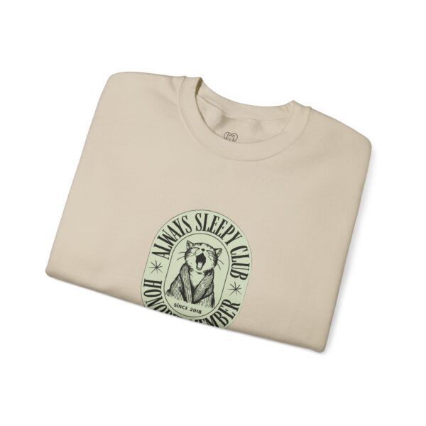 Mama's Sleepy Club raccoon crest Sweatshirt | vintage badge design - Image 27