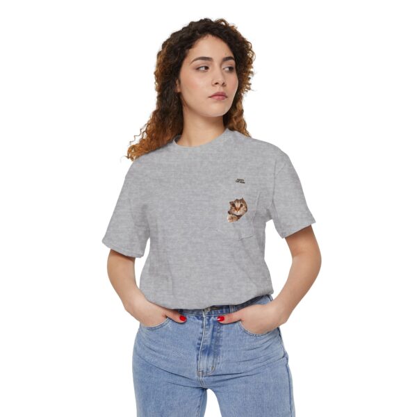 Kawaii Cat Pocket Tee | Pocket T-Shirt with Mini Cats - Image 12