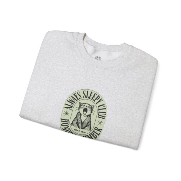 Mama's Sleepy Club raccoon crest Sweatshirt | vintage badge design - Image 11