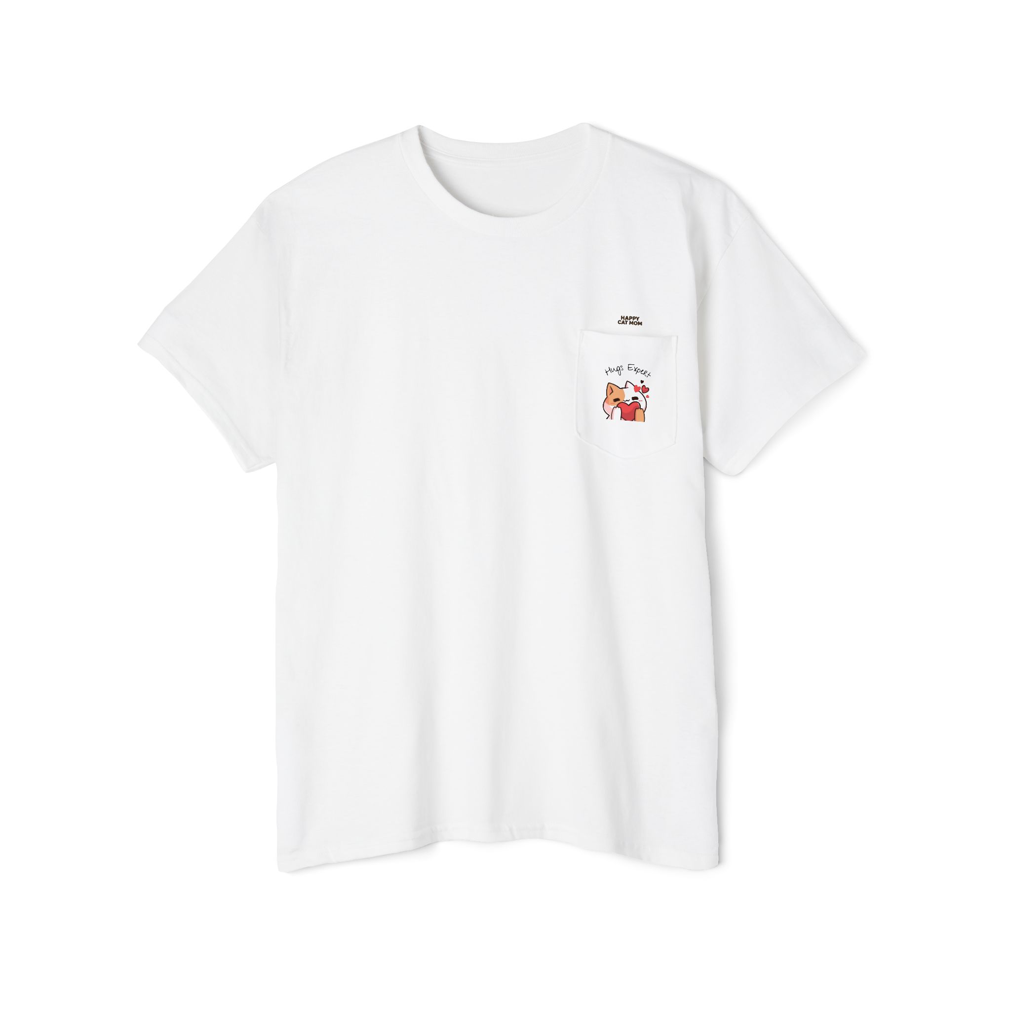 Kawaii Cat Pocket Tee | Pocket T-Shirt with Mini Cats