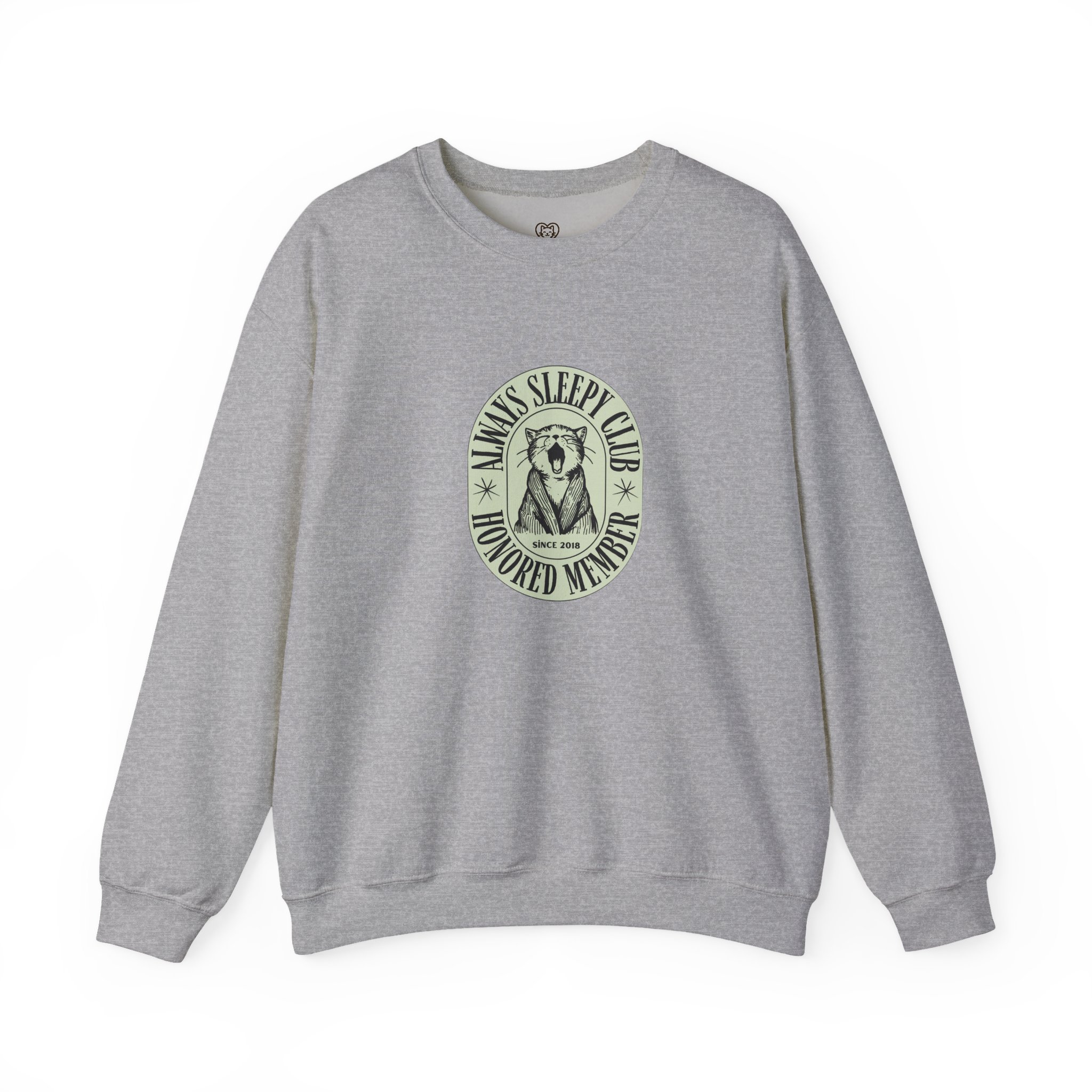 Mama's Sleepy Club raccoon crest Sweatshirt | vintage badge design - Image 29