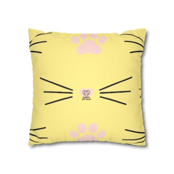 Cat Lover's Faux Suede Pillowcase | Cozy Home Decor, Gift for Cat Lovers, Pet-Themed Pillow, Cute Cat Accessory, Whisker Love - Image 3