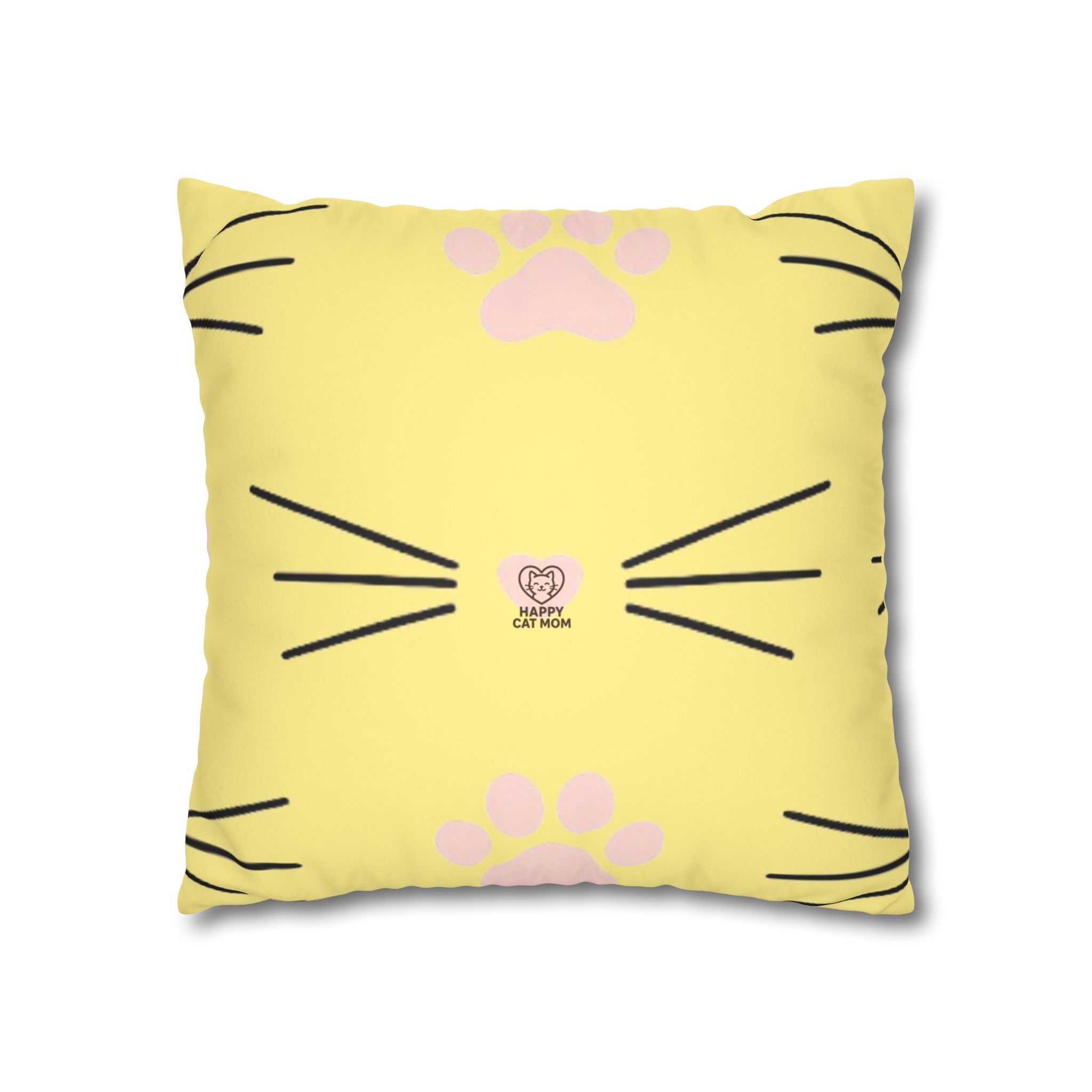 Cat Lover's Faux Suede Pillowcase | Cozy Home Decor, Gift for Cat Lovers, Pet-Themed Pillow, Cute Cat Accessory, Whisker Love - Image 3