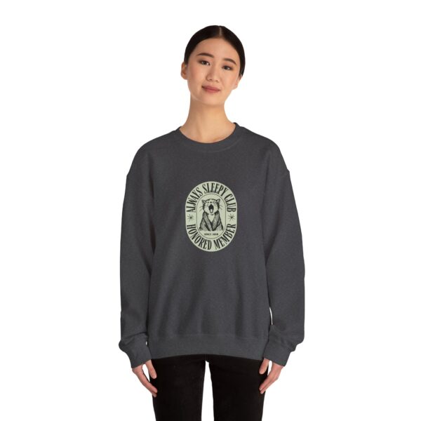 Mama's Sleepy Club raccoon crest Sweatshirt | vintage badge design - Image 44