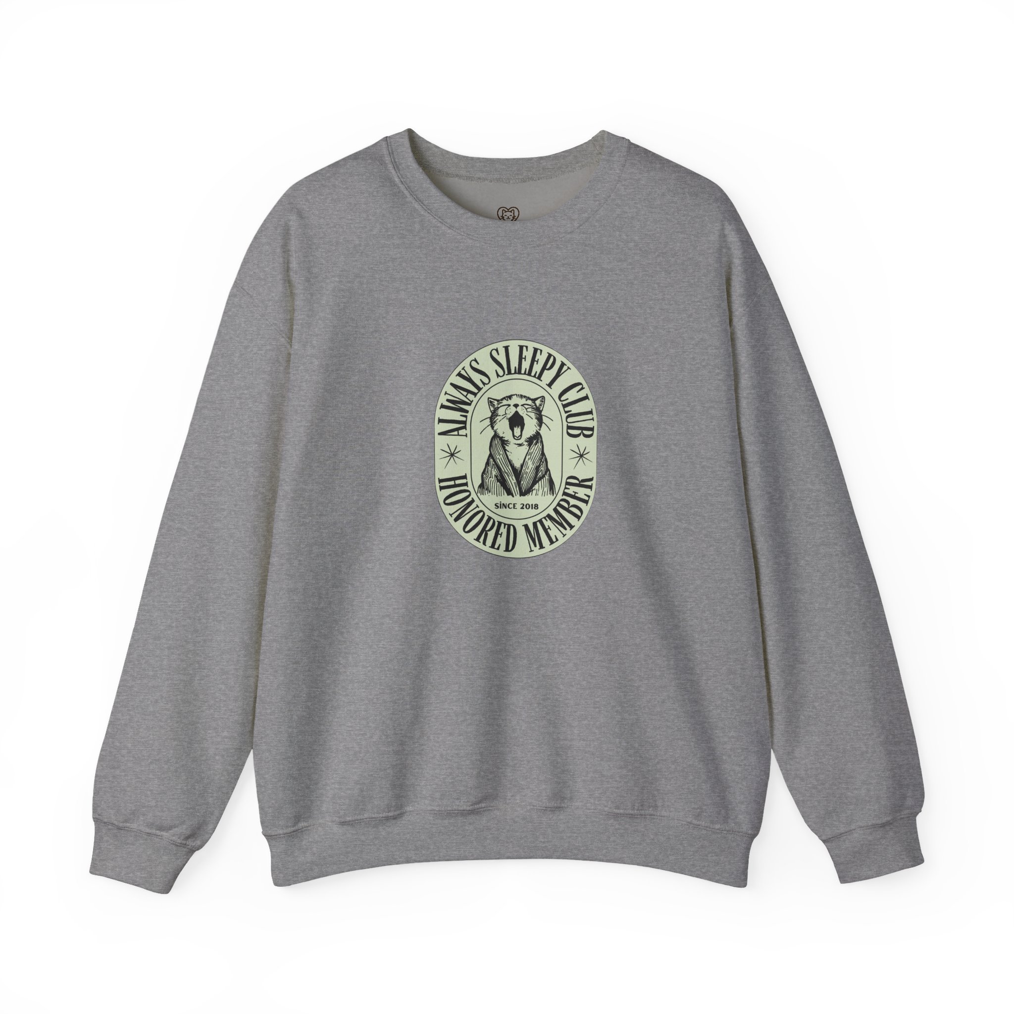 Mama's Sleepy Club raccoon crest Sweatshirt | vintage badge design - Image 37