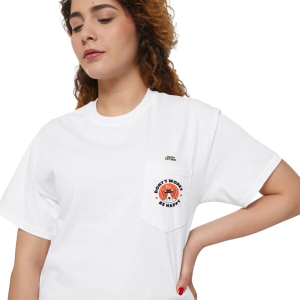 Kawaii Cat Pocket Tee | Pocket T-Shirt with Mini Cats - Image 3