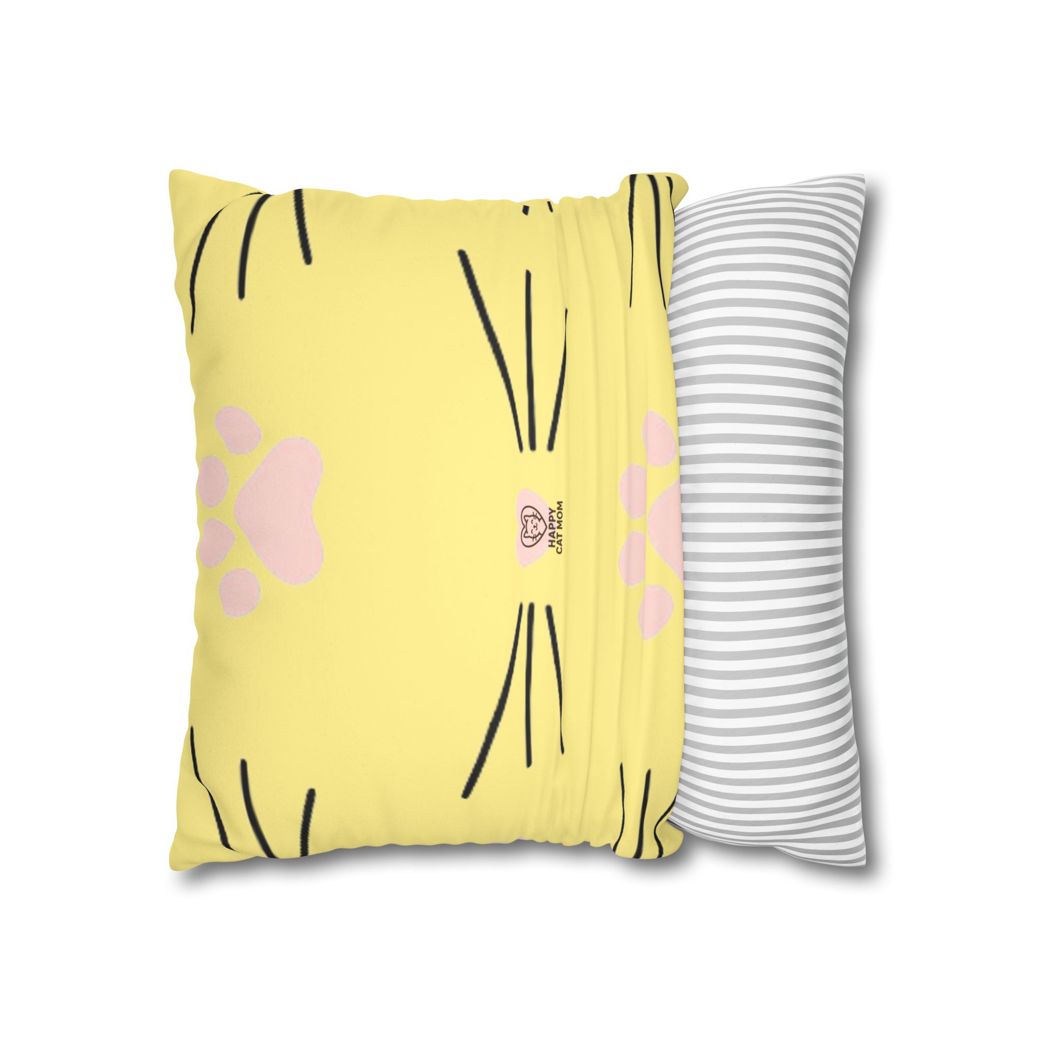 Cat Lover's Faux Suede Pillowcase | Cozy Home Decor, Gift for Cat Lovers, Pet-Themed Pillow, Cute Cat Accessory, Whisker Love - Image 4