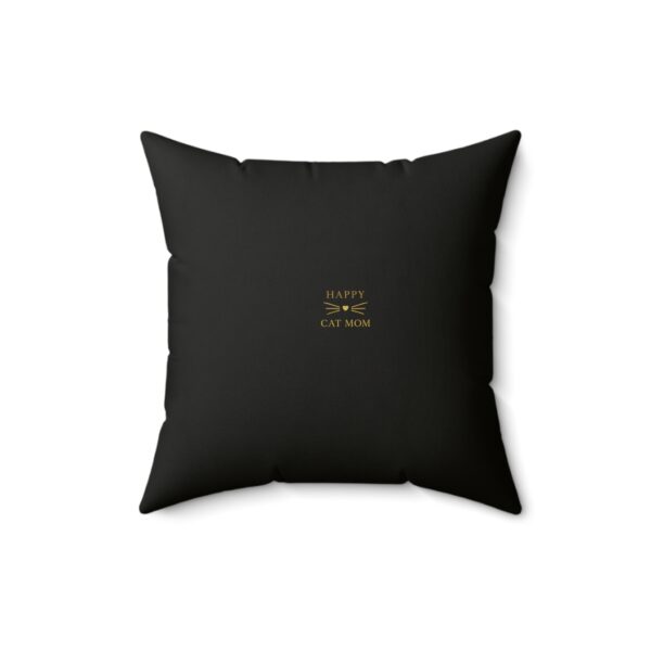 Stylish Cat-Themed Faux Suede Pillow – Perfect Gift for Cat Lovers, Home Decor, Cozy Living, Mother's Day, Cat Mom Celebration - Image 2