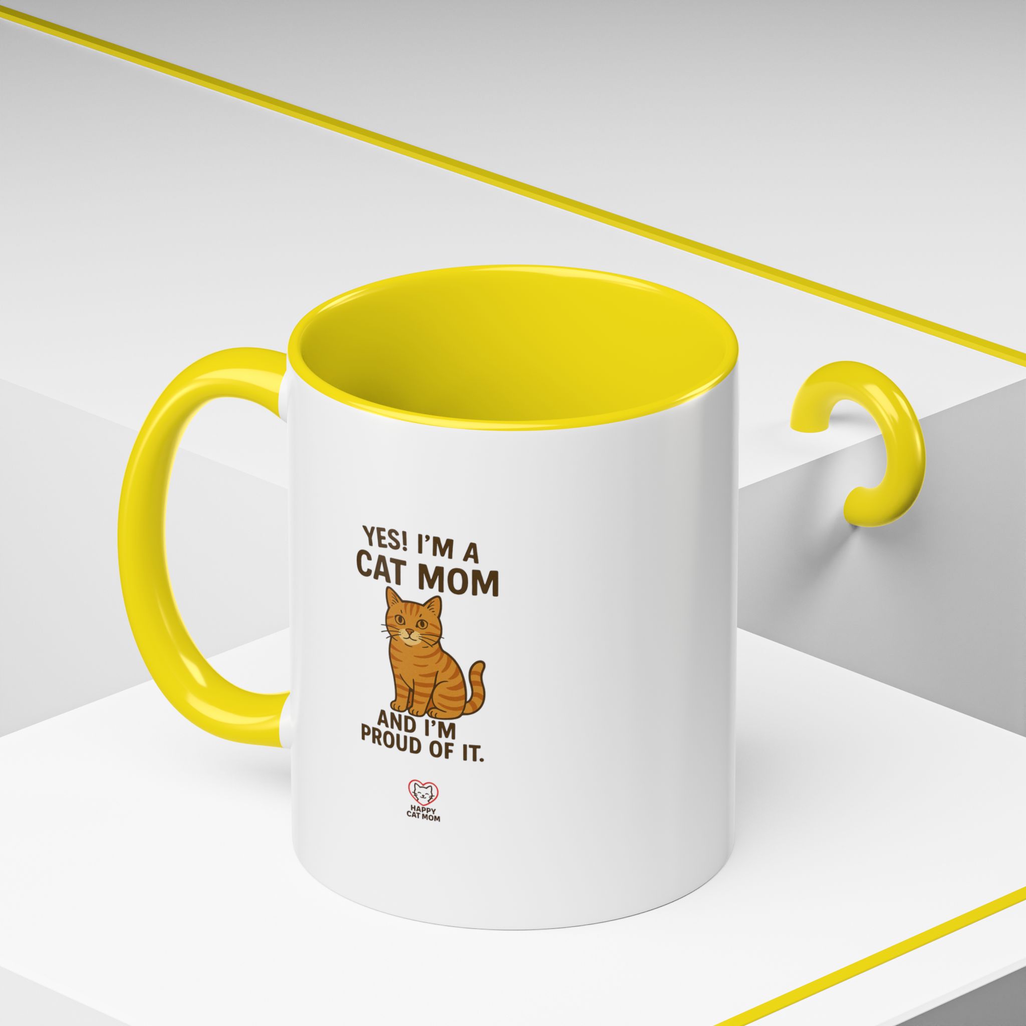Yes I'm a Cat Mom Cat Mom Coffee Mug - Image 14