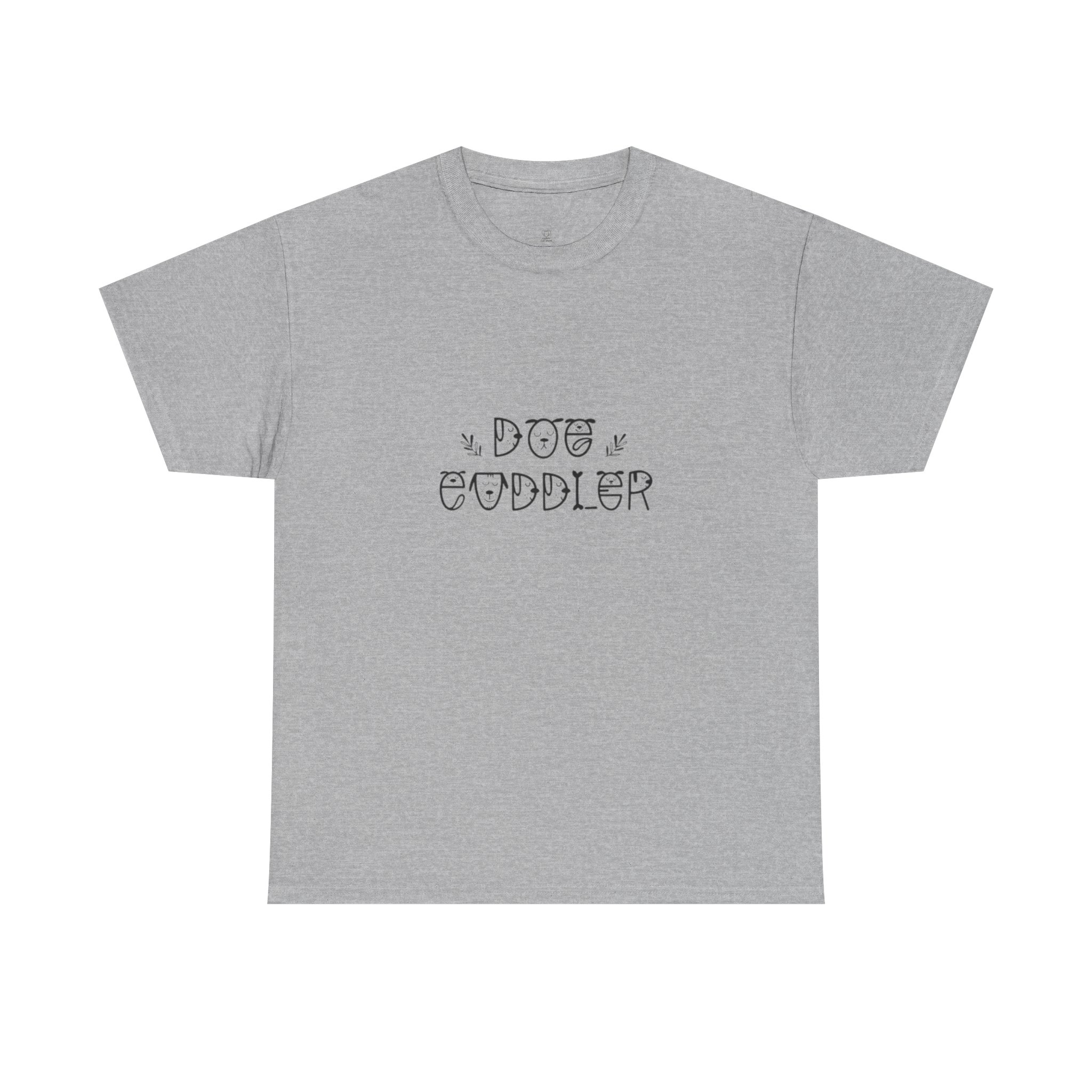 Dog Cuddler Tee | Paw Print Script, Cute Pet Lover Shirt
