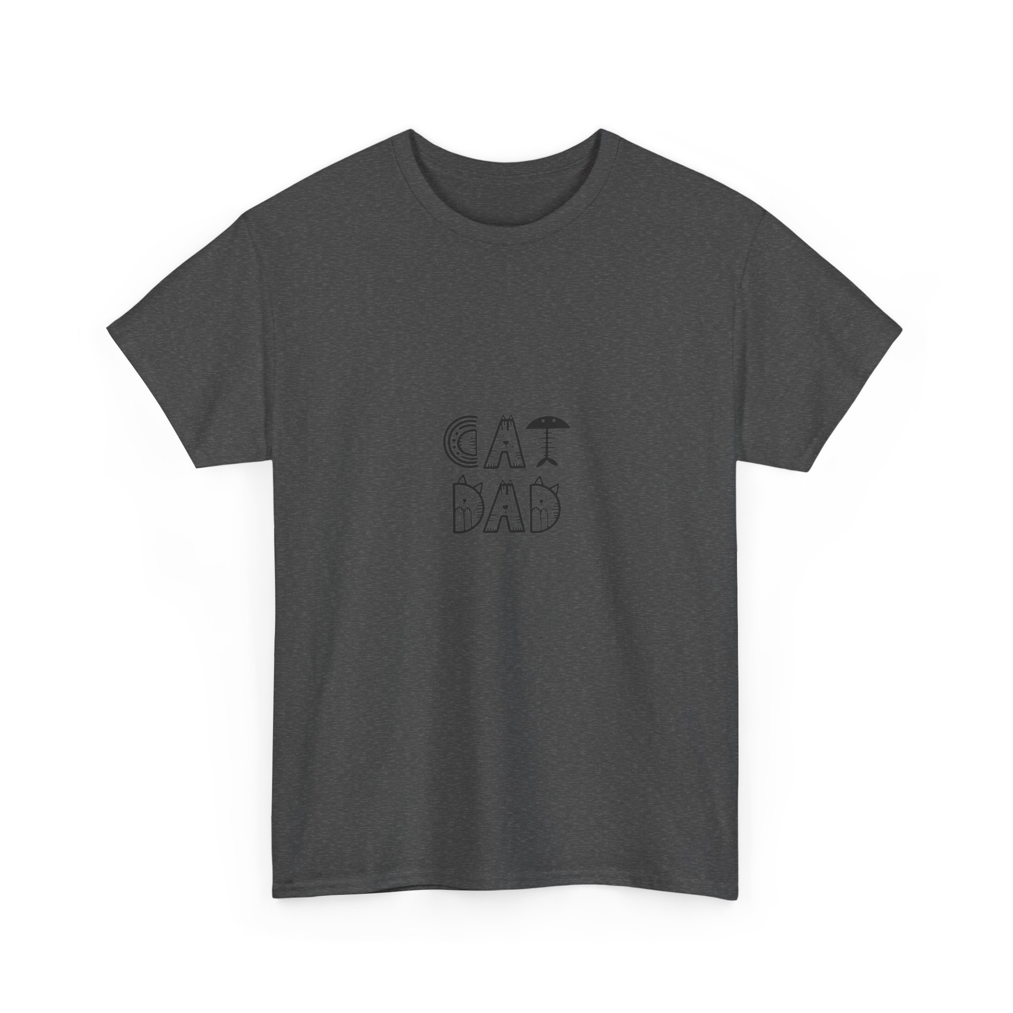 Cat Dad T-Shirt | Hand-Drawn Lettering, Minimal Pet Lover Tee - Image 23