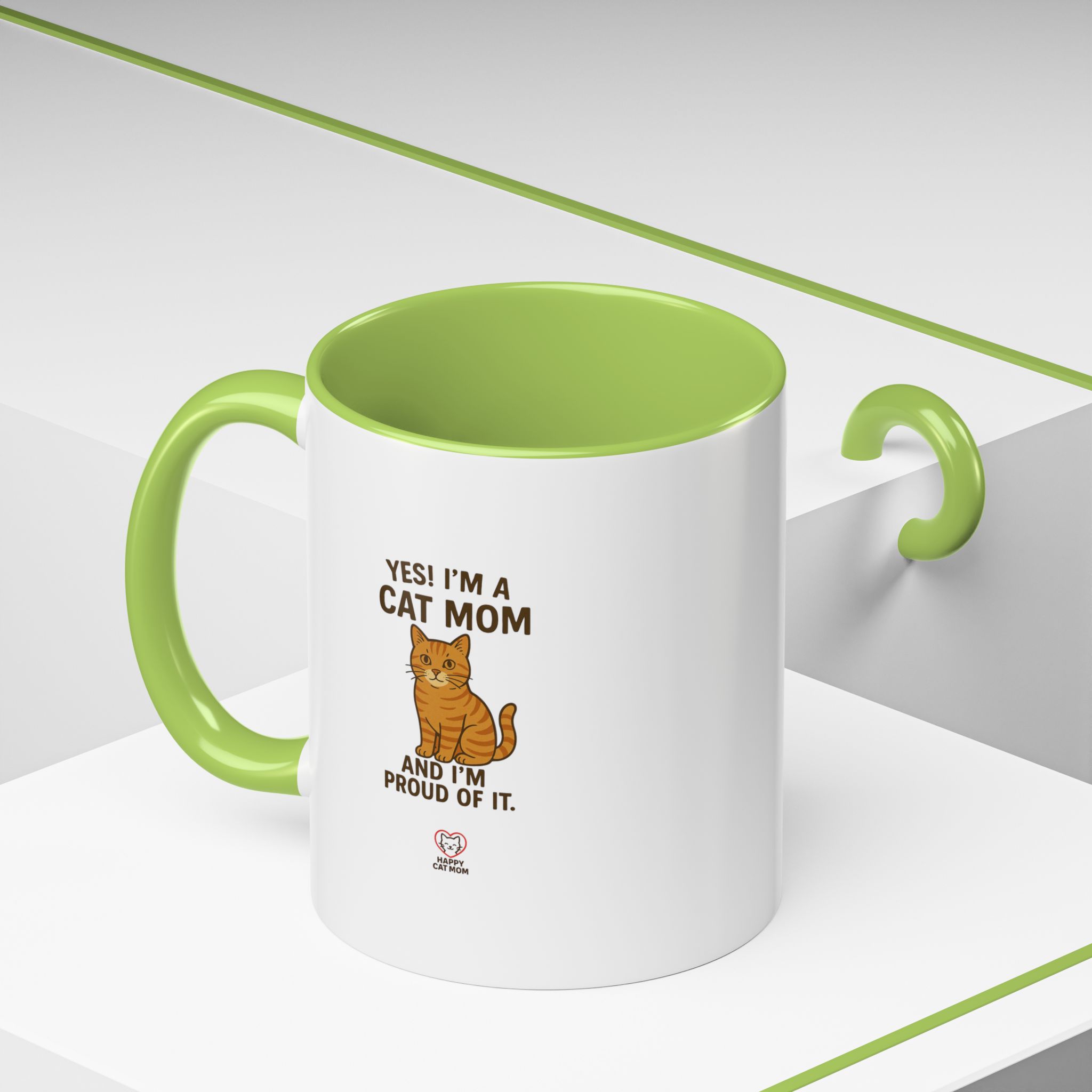 Yes I'm a Cat Mom Cat Mom Coffee Mug - Image 16