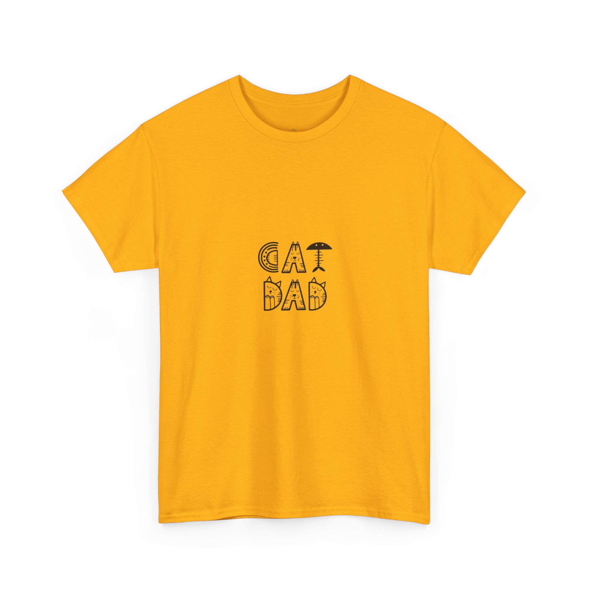 Cat Dad T-Shirt | Hand-Drawn Lettering, Minimal Pet Lover Tee - Image 11