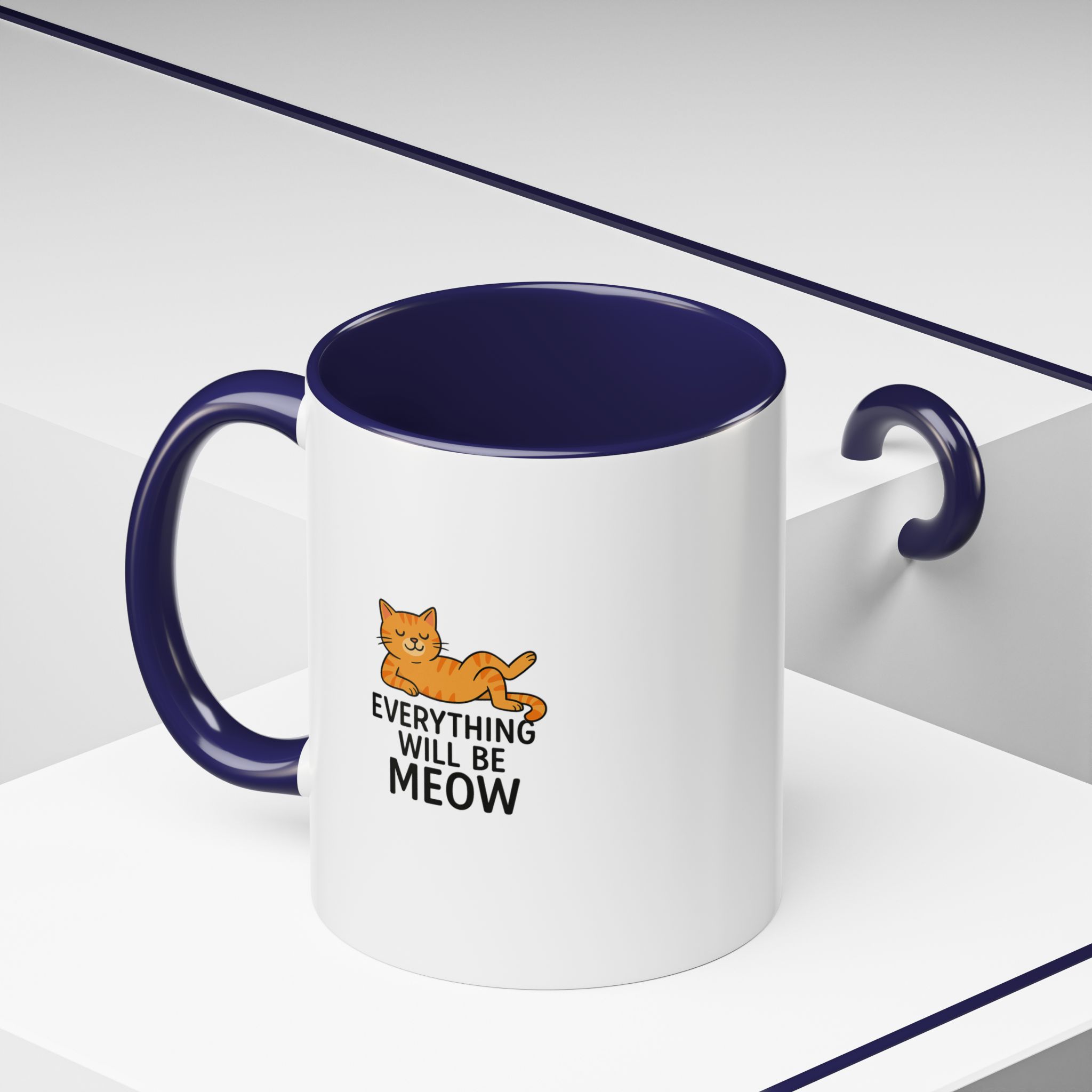 Everything Will Be Meow Coffee Mug - Image 4