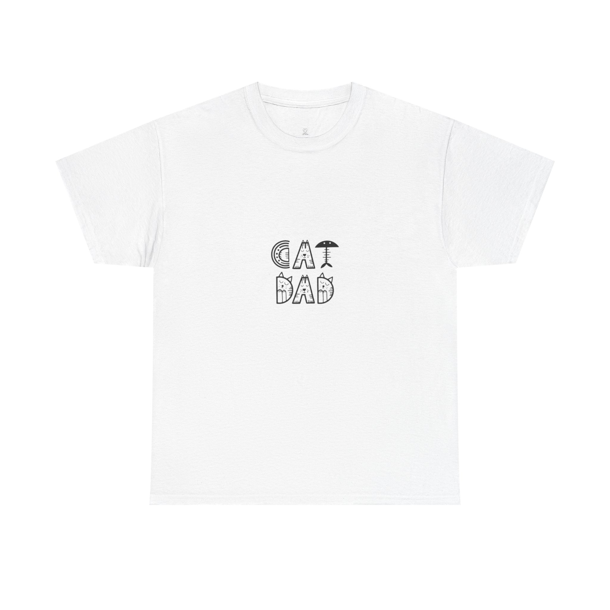 Cat Dad T-Shirt | Hand-Drawn Lettering, Minimal Pet Lover Tee - Image 5