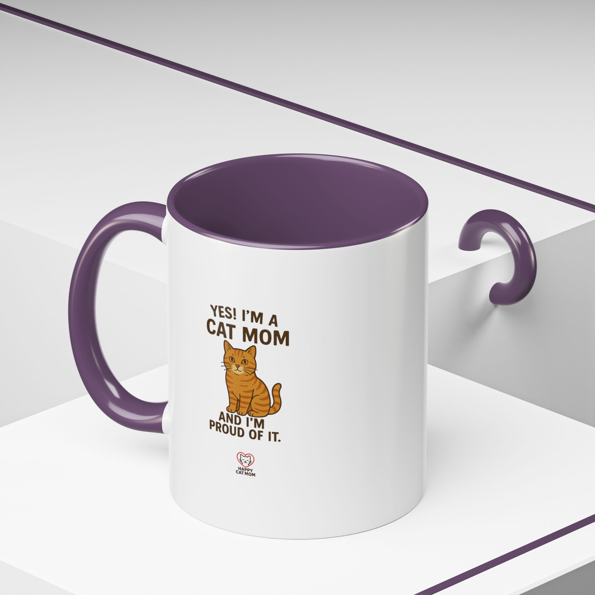 Yes I'm a Cat Mom Cat Mom Coffee Mug - Image 18