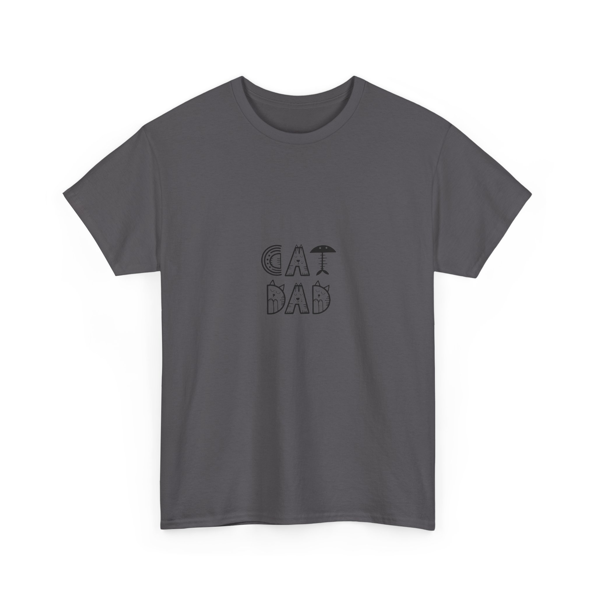 Cat Dad T-Shirt | Hand-Drawn Lettering, Minimal Pet Lover Tee - Image 27