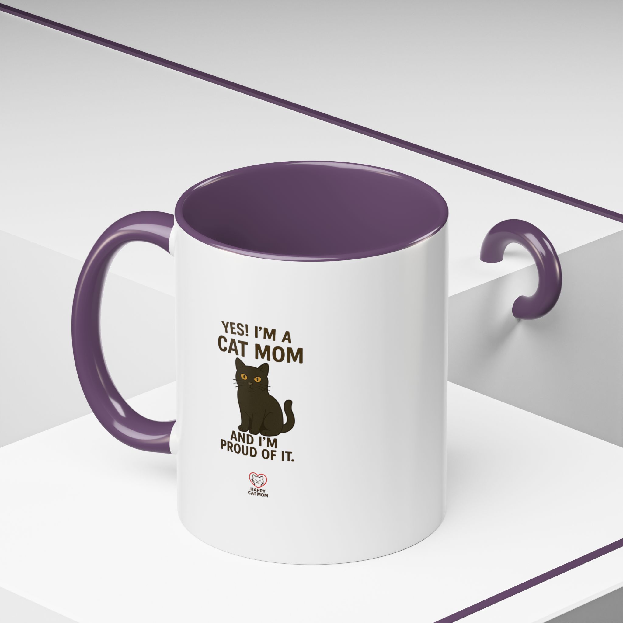 Yes I'm a Cat Mom Coffee Mug - Image 18