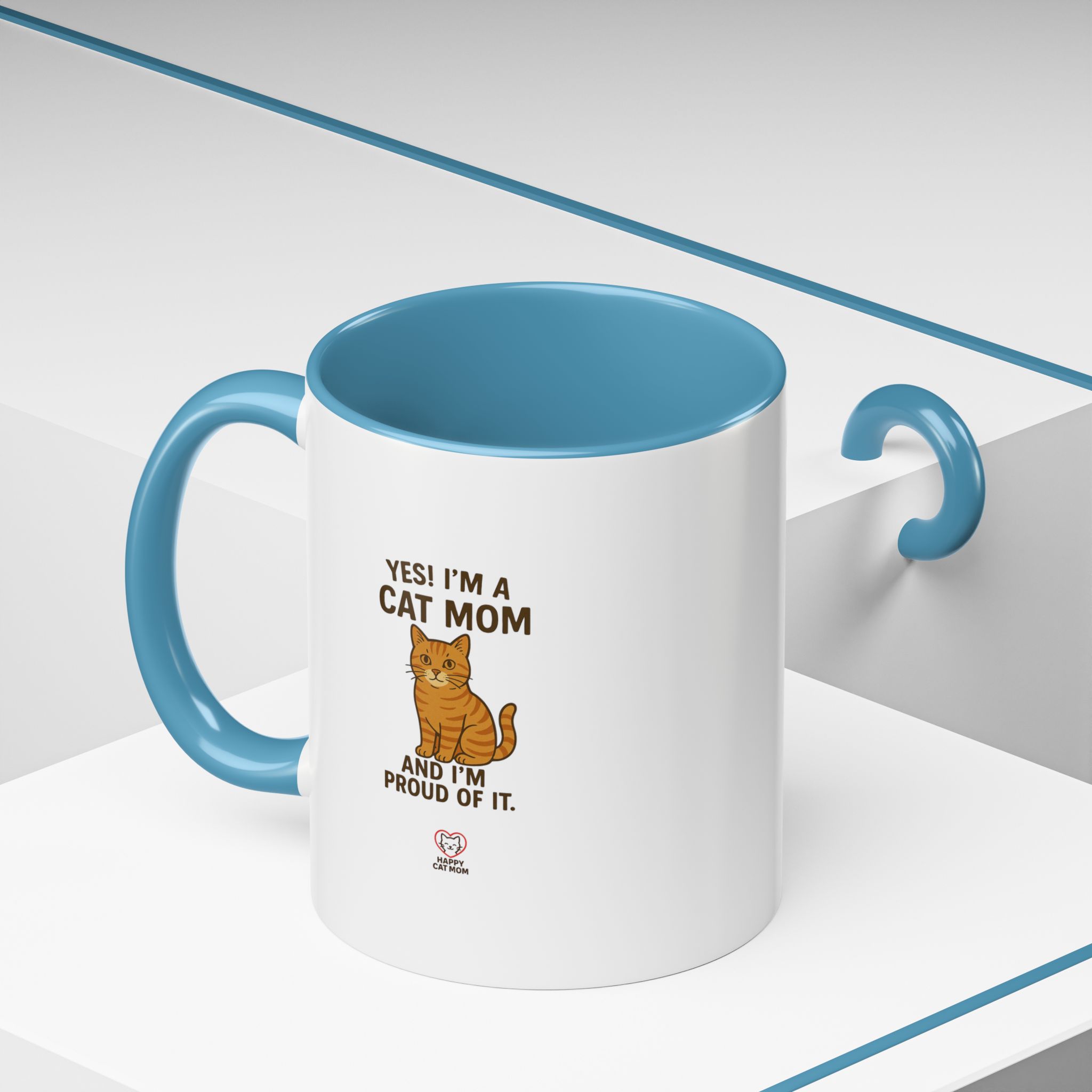 Yes I'm a Cat Mom Cat Mom Coffee Mug - Image 10