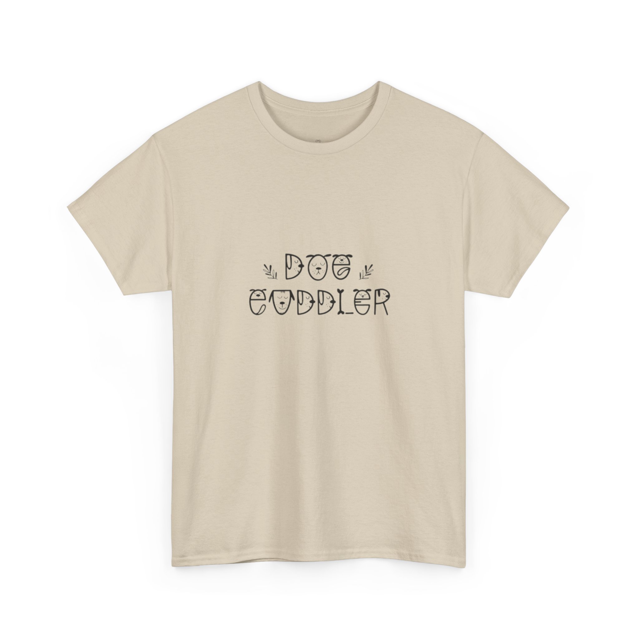 Dog Cuddler Tee | Paw Print Script, Cute Pet Lover Shirt - Image 11