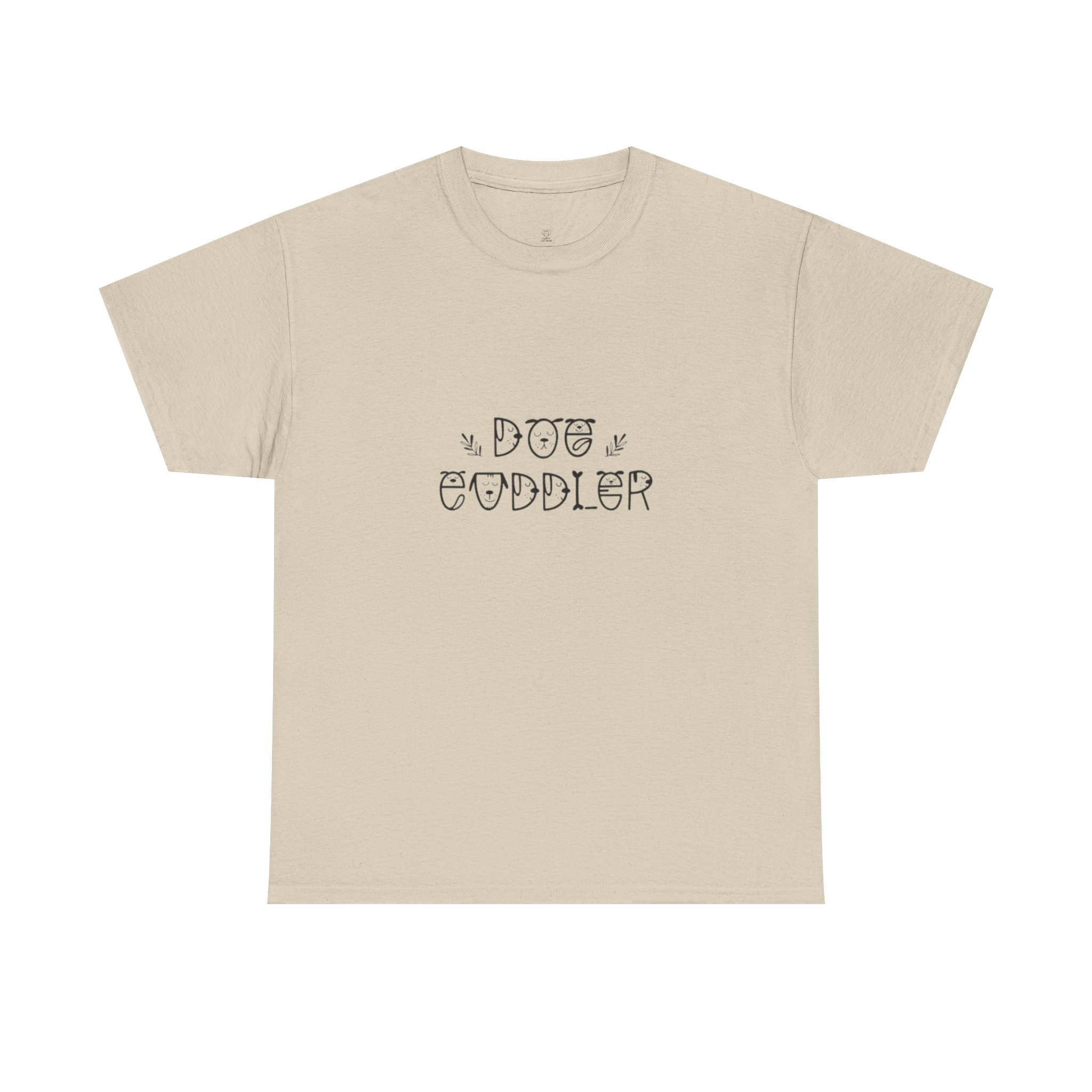 Dog Cuddler Tee | Paw Print Script, Cute Pet Lover Shirt - Image 9