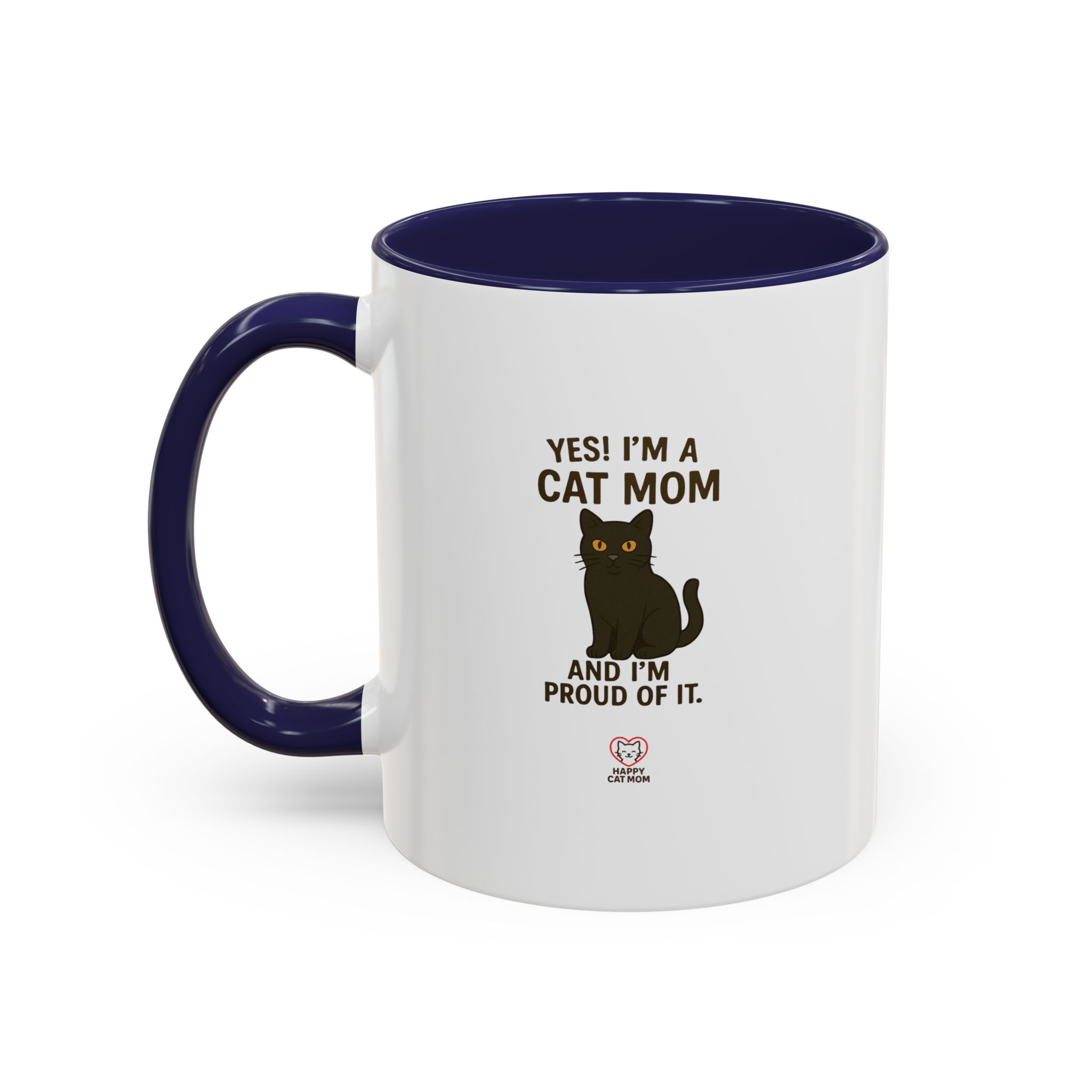 Yes I'm a Cat Mom Coffee Mug - Image 3