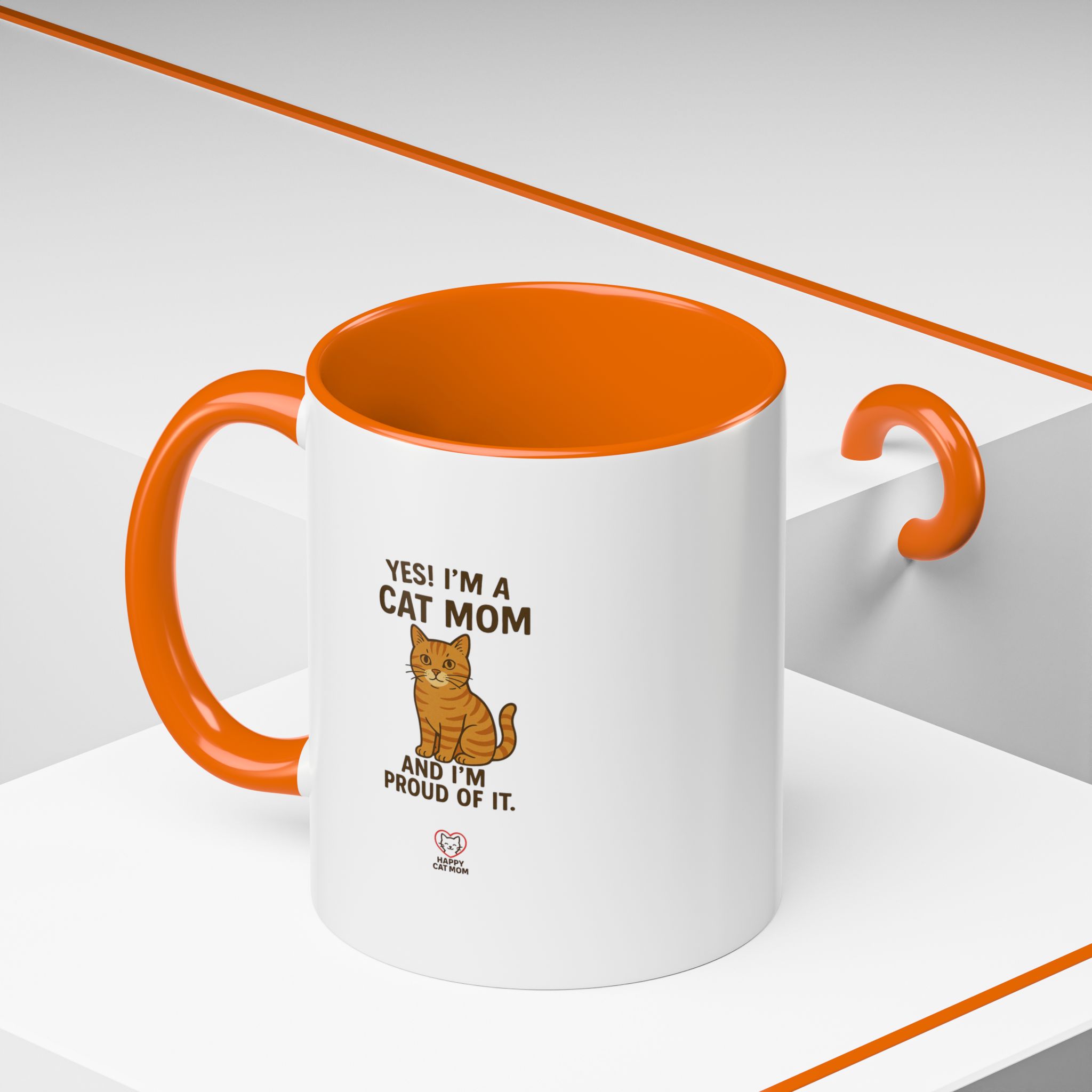 Yes I'm a Cat Mom Cat Mom Coffee Mug - Image 12