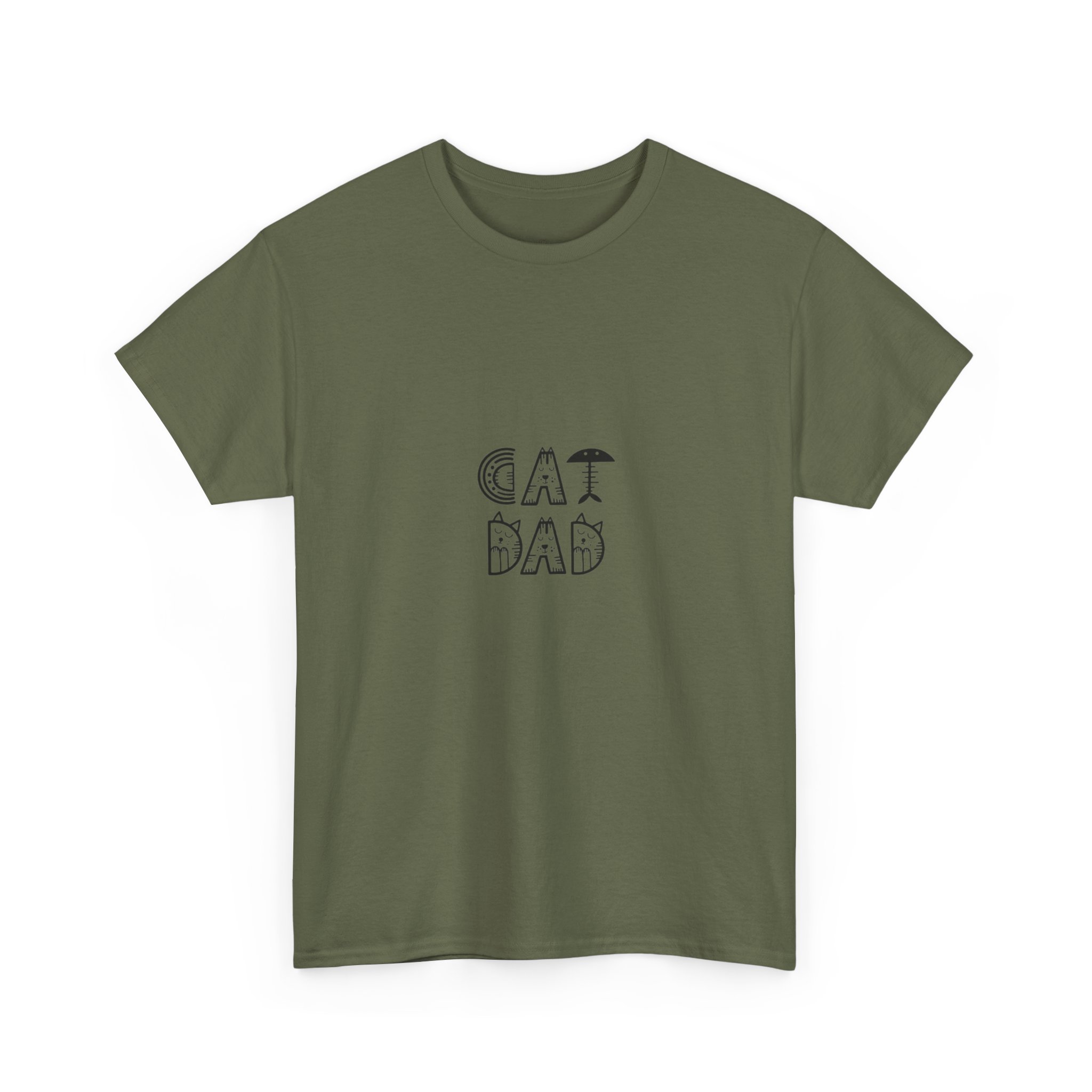 Cat Dad T-Shirt | Hand-Drawn Lettering, Minimal Pet Lover Tee - Image 19