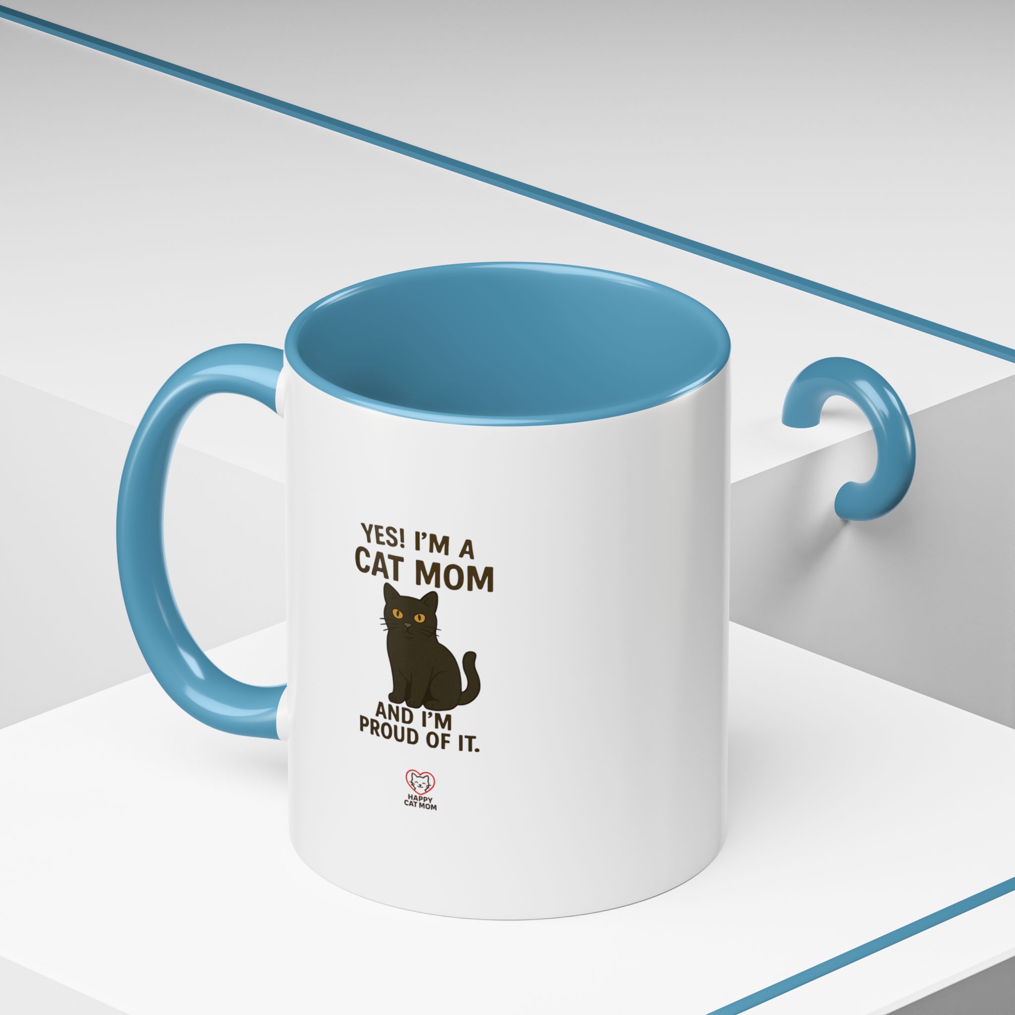 Yes I'm a Cat Mom Coffee Mug - Image 10