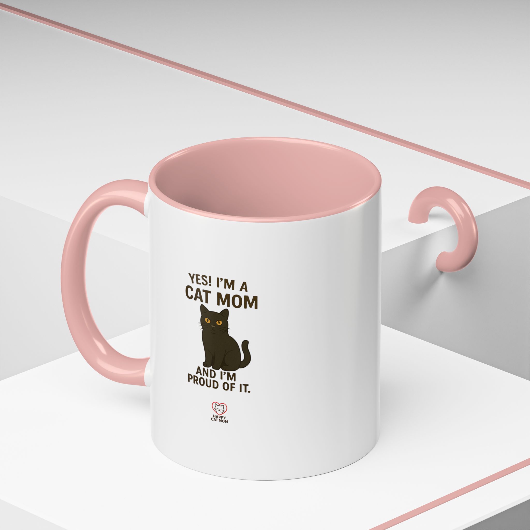 Yes I'm a Cat Mom Coffee Mug - Image 6